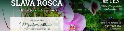 Логотип компании LES, школа флористики и дизайна