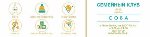 Логотип компании Сова, центр развития и дополнительного образования