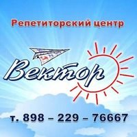 Логотип компании Вектор, репетиторский центр