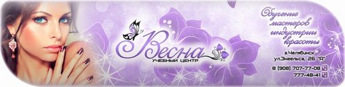 Логотип компании Весна, учебный центр красоты